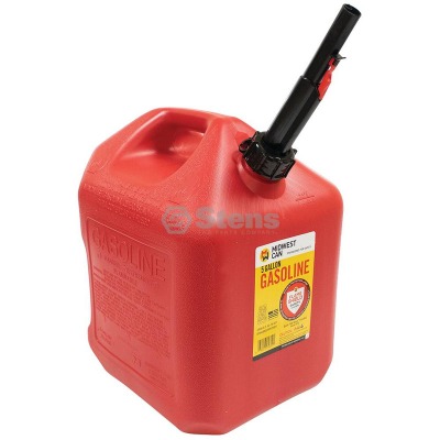 Rental store for stens 5 gallon plastic gasoline fuel can in Central Valley