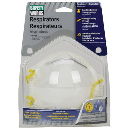 Rental store for respirator 2 pk standard harmful dust in Central Valley